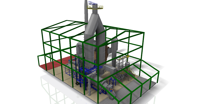 Incinerator site lay out example